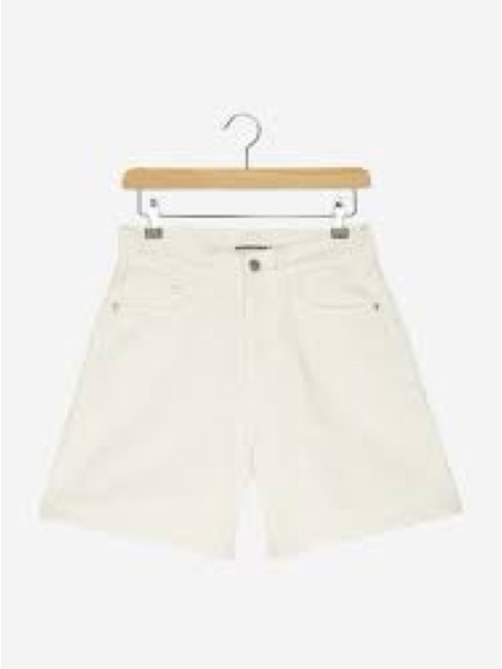 High-Waist Cream Women's Shorts